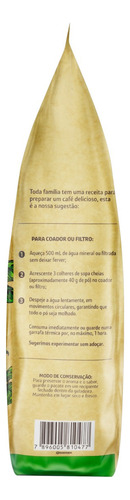 Café Torrado e Moído Orgânico Santa Clara Reserva da Família Pacote 250g