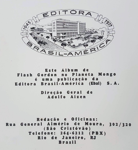 Hq Flash Gordon No Planeta Mongo Reprint 1977 Ebal Seminovo (Usado)
