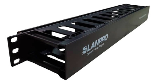 Organizador Horizontal Para Rack Gabinete Plástico 1u Lanpro