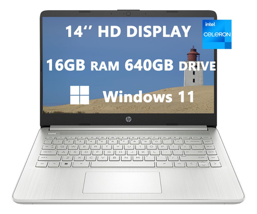 Ordenador Portátil Hp 2024 14 Hd Con Pantalla Led Intel Cele