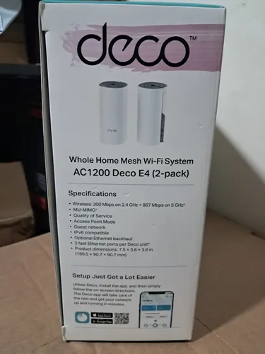 Tp-link, Sistema Wifi Malla Para El Hogar, Deco E4 (2-pack)