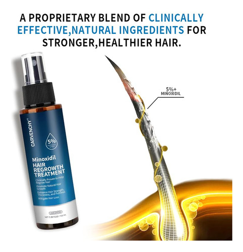 Carvenchy Minoxidil Tratamiento Crecimiento Del Cabello 100m