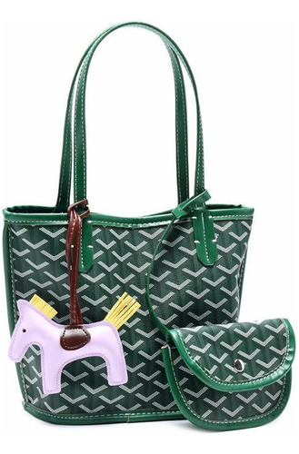 Bolsa Tote Go-yard Mediana A Rayas, Verde