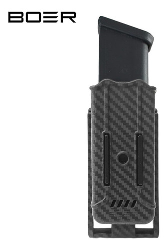 Imagen 5 de 10 de Porta Cargador Táctico Polimero Boer Molle Universal Clip Tx