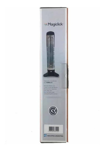 Estufa Eléctrica Vertical Cuarzo 2 Velas 1200w Calefactor