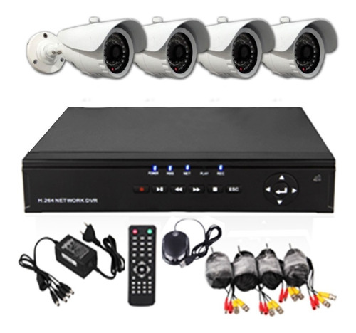 Kit 4 Camaras De Seguridad Vigilancia Itelsistem Hd P2p