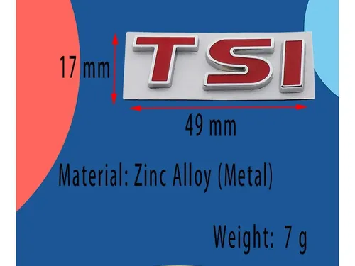 Emblema Tsi Auto Accesorios Tuning Lujo Compatible Con Vw