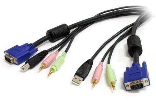 Startech.com Cable Kvm Usb Vga 4 En 1 De 10 Pies Con Audio Y