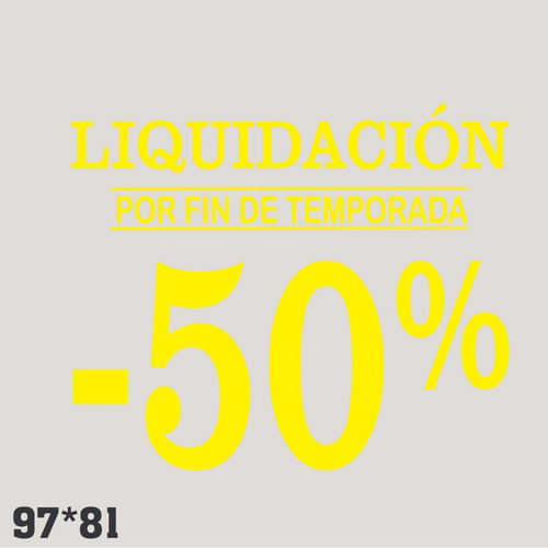 Liquidación - Vinilos Decorativos Por 2 Ochava 50% Off