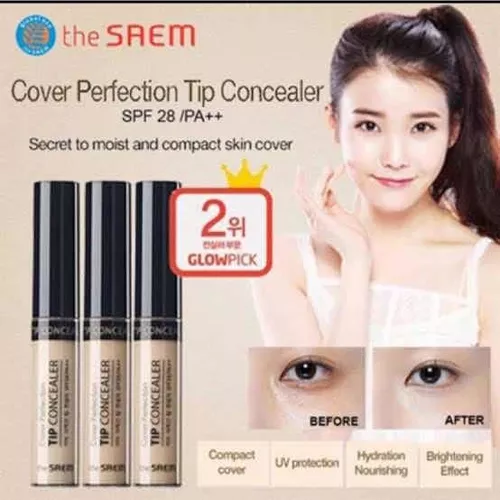 THESAEM Cover Perfection Tip Concealer, Liquid Multi-Use Concealer, Full  Coverage Makeup for Acne Dark Spots Dark Circles Hyperpigmentation and