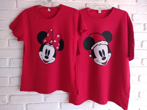 Set 3 Playeras Familia Navidad Mickey Minnie Disney