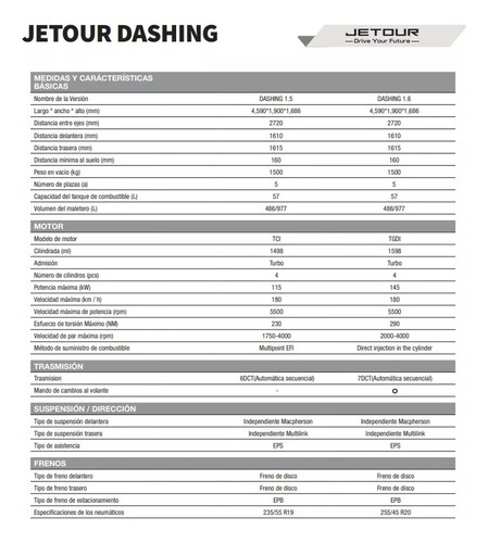 Jetour Dashing TRAVEL 1.6T