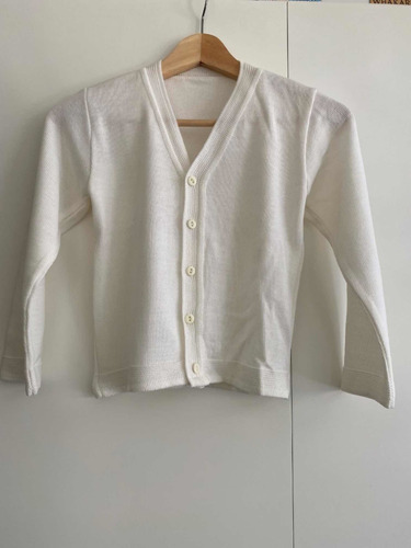 Saco Hilo Blanco Niño Unisex Impecable Zona Puerto Madero