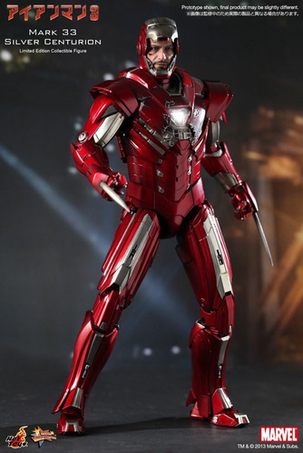 Iron Man 3: 1/6 Silver Centurion Mark 33 Hot Toys