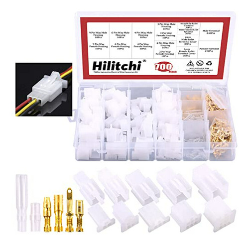 Hilitchi 700 Pcs 2.8mm 2 3 4 6 9 Pin Automotive