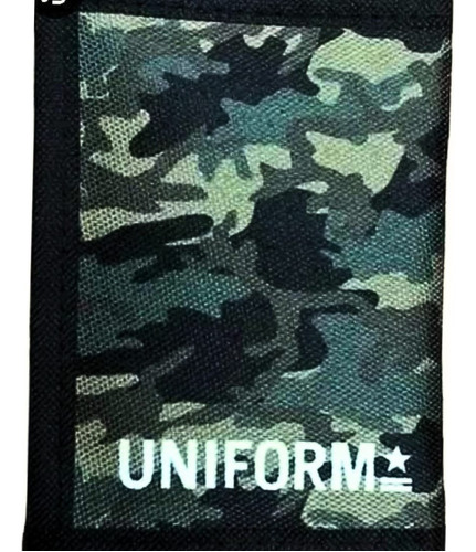 Billetera Hombre Nautica Uniform Estampada Camuflada (verde)