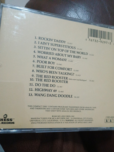 Cd The London Howlin Wolf Sessions Importado Raro I (Usado)