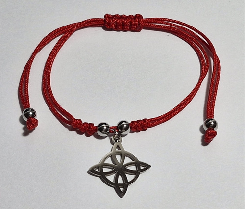 Pulsera Hilo Rojo Con Dije Nudo De Bruja