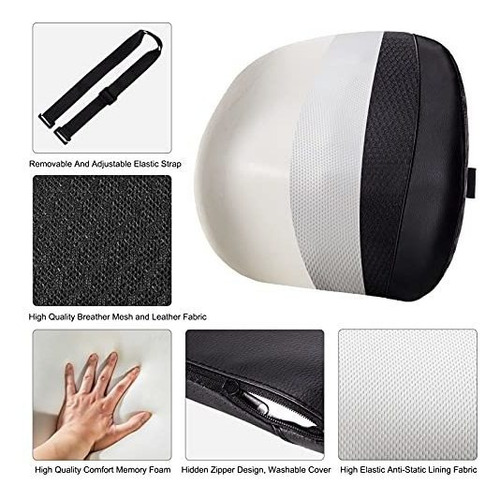 Almohada Apoyo Lumbar Para Asiento Conductor Cojin Ura