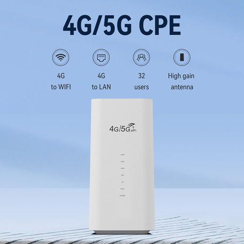 Router Wifi Cpe 4g 300mbps Módem Inalámbrico 3 Rj45 Con Sim