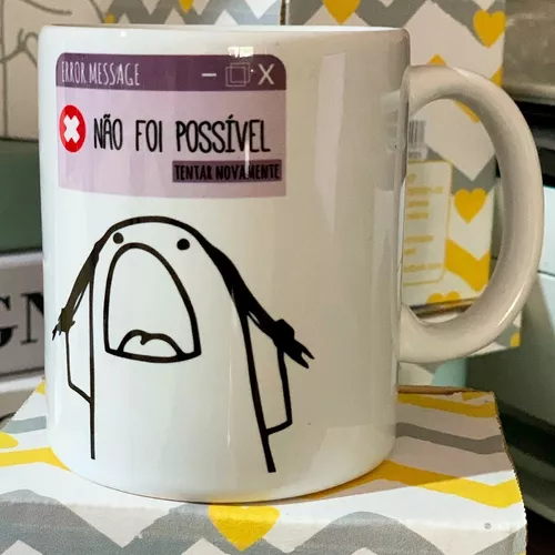 CANECA PORCELANA FLORK FRASES BENTO MEME