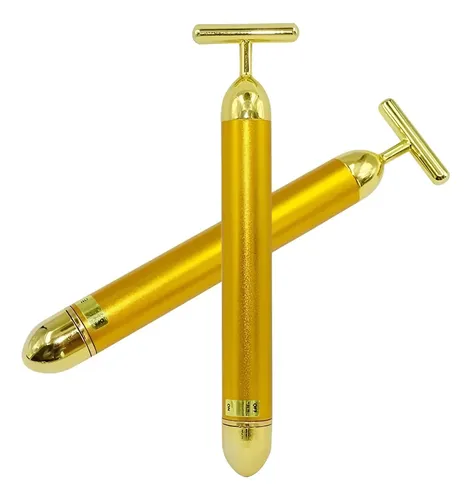 Massageador Facial Elétrico Gold 24k Beauty Bar Original