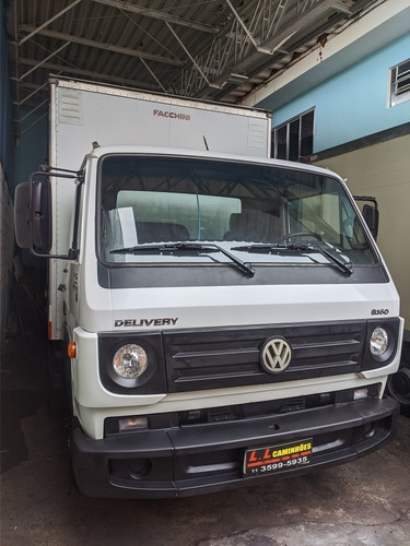 Imagem 3 de 9 de Caminhão 3/4 Baú Porta Lateral Vw 8160 Pronto Pra Rodar