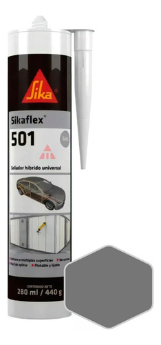 Sellador Hibrido Sikaflex 501 Sella Carrocerias Autos 300cc