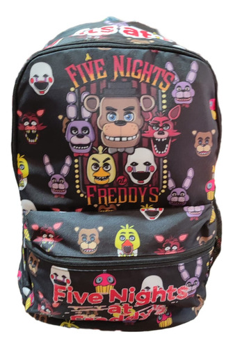 Mochila Five Nights At Freddy's Lona Sublimada Escolar