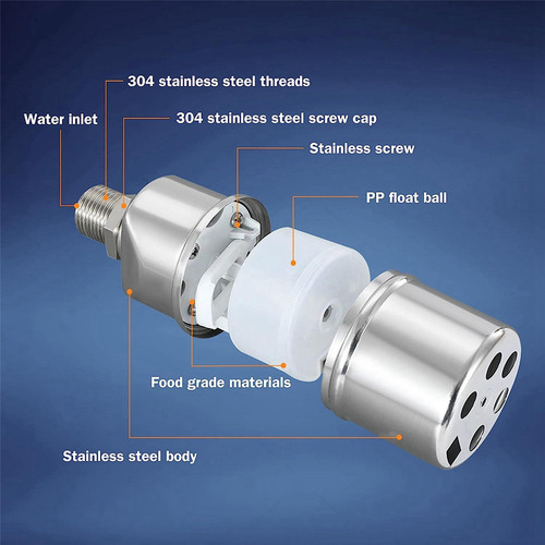 A Válvula Automática De Control De Nivel De Agua De 1/2