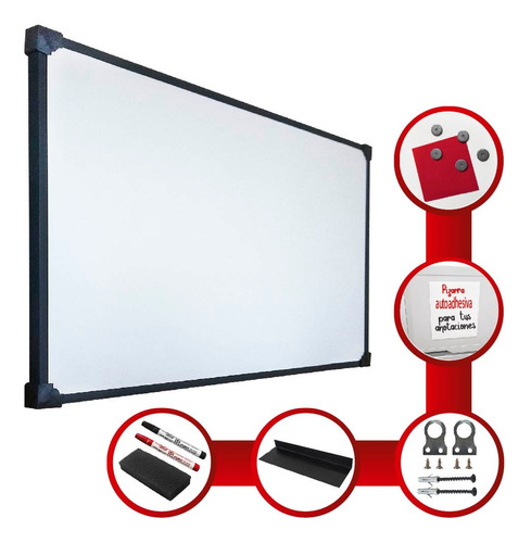 Pizarra Blanca Magnética 60x80 Cm Accesorios De Regalo Doggo