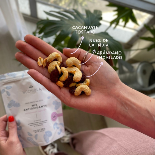 Mix Snack Antioxidante Nueces Y Arandano Enchilado 100g
