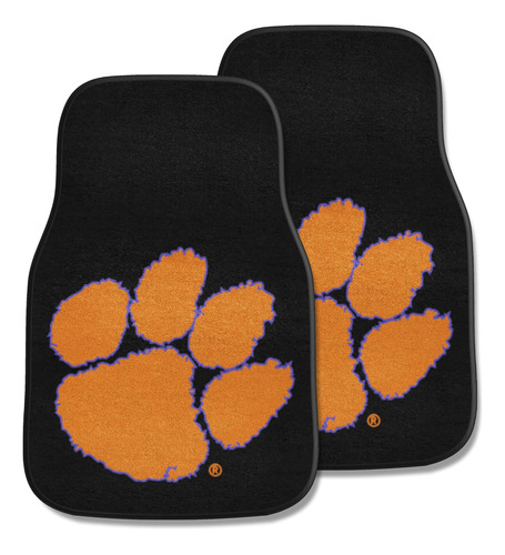 5209 Clemson Tigers Juego 2 Alfombrilla Delantera Logotipo