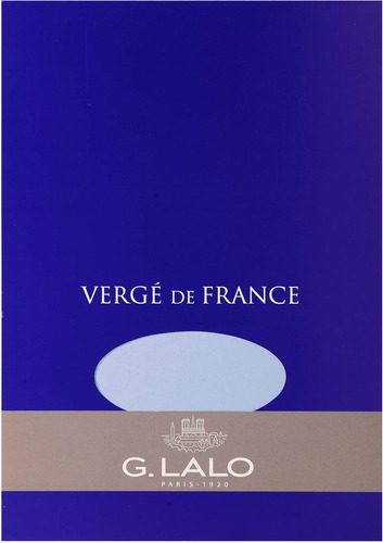Bloque De Papel G. Lalo Verge De France, A5, 100 G, Azul, 50