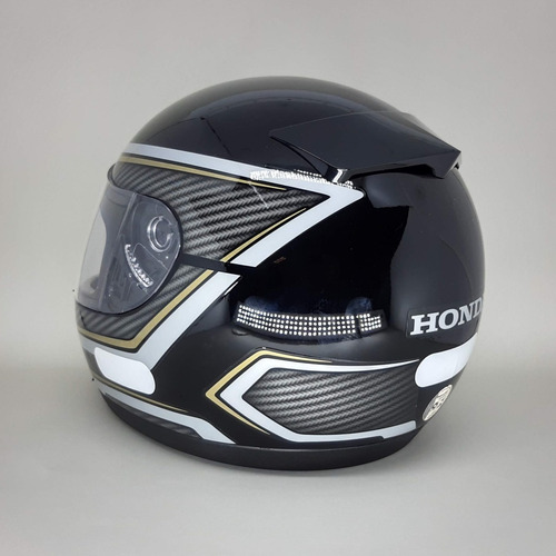 Capacete Honda Fechado Hfs Titan Carbon Preto