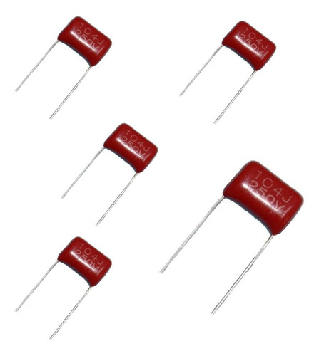 Condensador 0,1uf. / 250v. / 104 & 250 Volts ( Pack 10 U.)