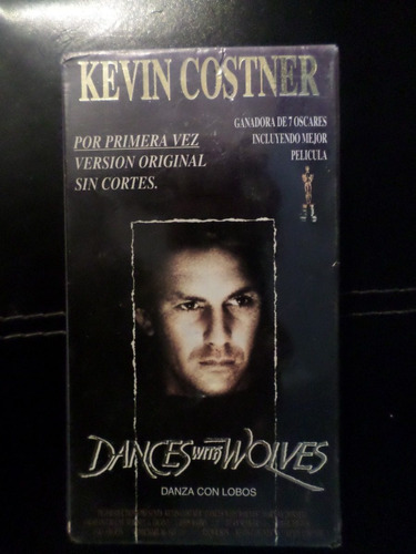 Danza Con Lobos Boxset En Vhs 2 Casetes Version Sin Cortes