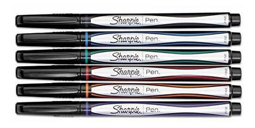 Bolígrafos Permanentes Sharpie Fine Pack 6