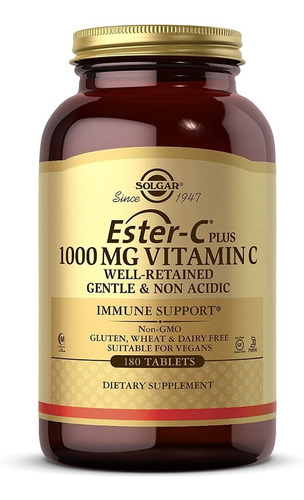 Solgar Ester-c Plus Vitamina C 180 Tabletas