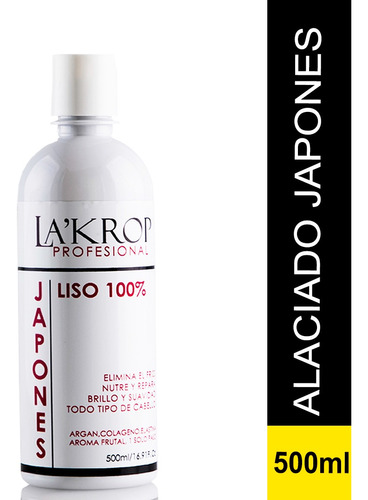 Alaciado Japones 500ml Lakrop Aroma Frutal No Maltrata