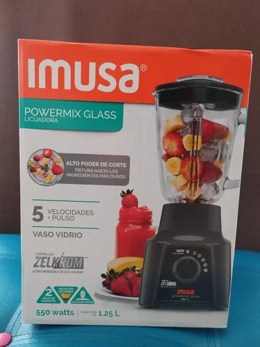 Licuadora Imusa Powermix Glass Con 5 Velocidades Env o gratis