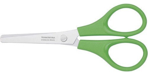 Tesoura Tramontina 25900/144 com corte  reto - verde