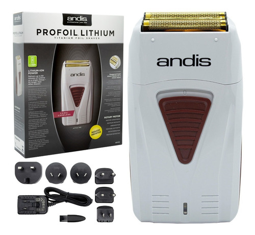 Máquina afeitadora Andis ProFoil Lithium Titanium Foil Shaver TS-1 gris 100V/240V
