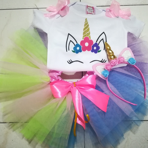 Vestido Tutu Niña Unicornio Bebe