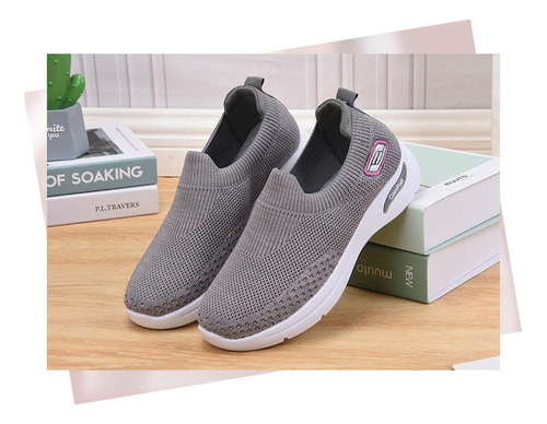 Sapatos Tênis Feminino Sem Cadarço Calçado Ortopédico