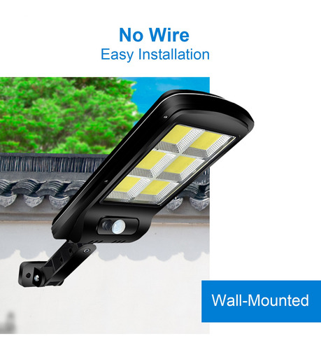 Imagen 5 de 9 de Lámpara De Pared Solar Al Aire Libre Impermeable A Prueba De