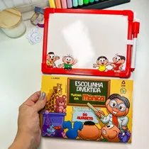 Comprar Turma Da Monica Serie Escolinha Divertida - Alfabeto Turma Da Monica - Lousa Escreva E Apague Alfabetização Caligrafia