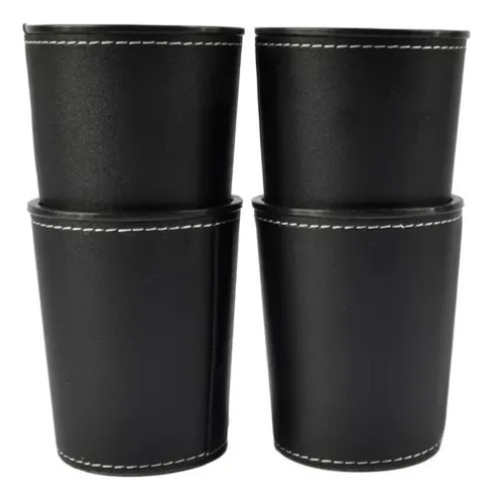 Juego De Mesa Juego De 4 Cachos De Eco Cuero Negro