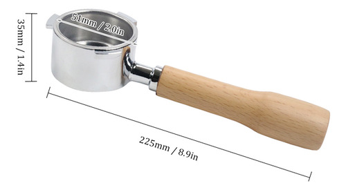 Portafiltro Sin Fondo De 51 Mm Para Delonghi Ec680 Ec685