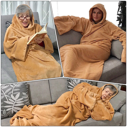 Pijamas Sacos Cobijas Con Mangas Mantas Con Mangas Ropa Monk